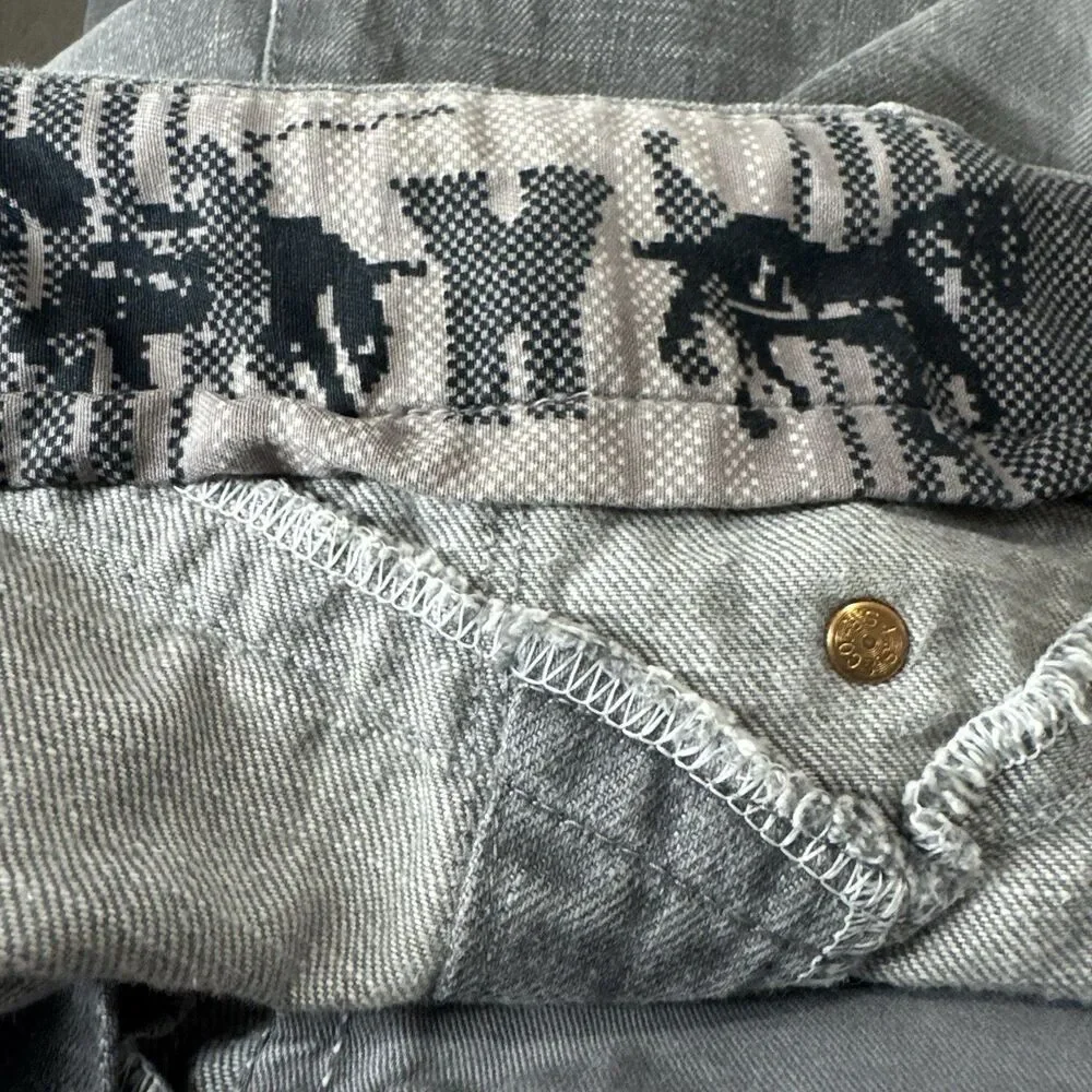 Levi’s – Rare Hybrid Tech Style, Limited Edition Grey Denim Jeans 36x34 *UNIQUE*